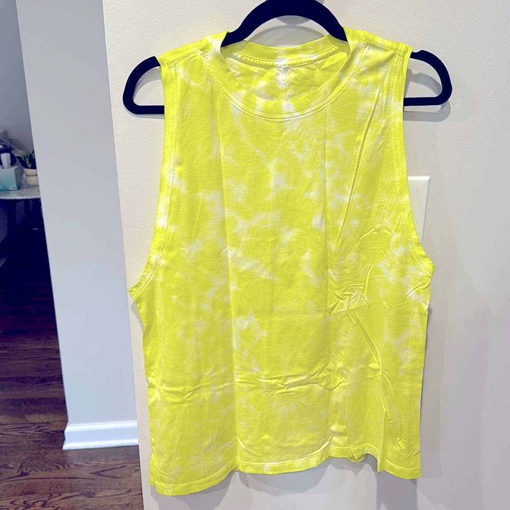 Lululemon neon tie-dye all yours tank, size 6